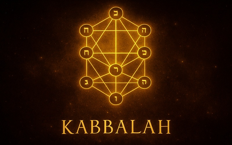 Symbolic depiction of Kabbalah – divine emanations through the Tree of Life, LostLibrary Lexicon cover.